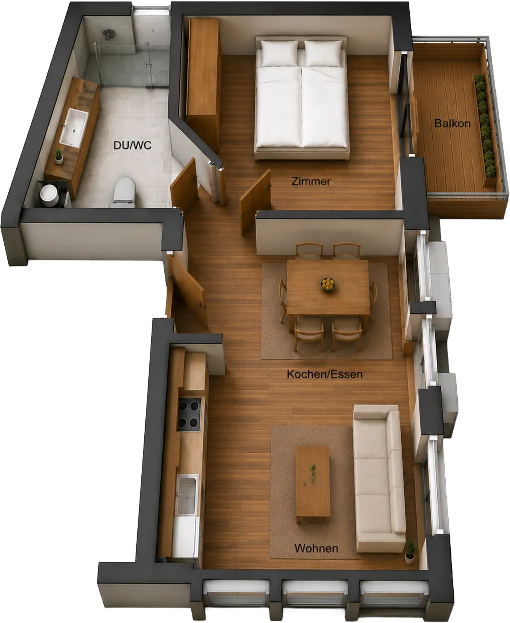 Grundriss Apartment Princessa