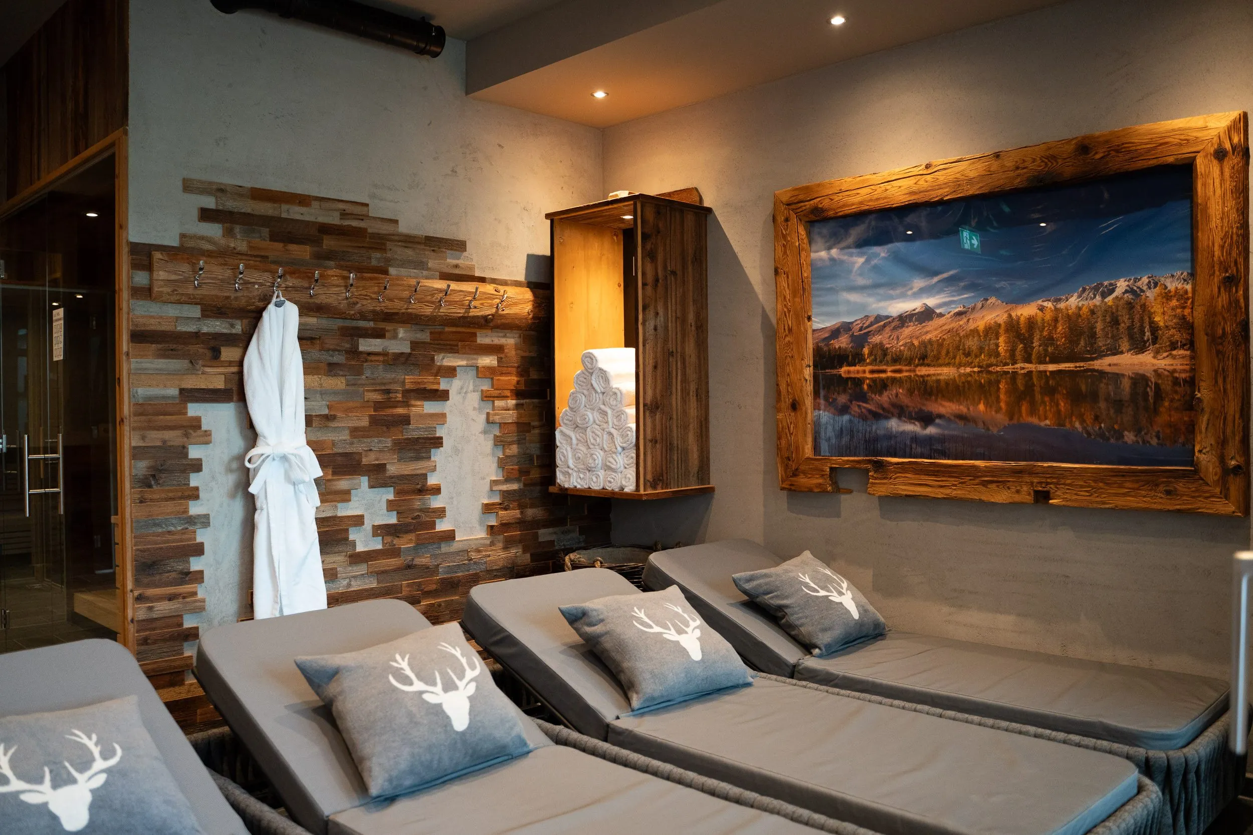 Ruheraum im Spa des Palazi